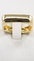 ANEL QUADRADO LISO BANHADO A OURO 18K - comprar online