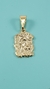 PINGENTE FACE DE CRISTO BANHADO A OURO 18K