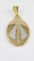 PINGENTE MEDALHA OVAL NOSSA SENHORA BANHADO A OURO 18K