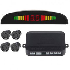Sensores de estacionamiento con pantalla indicadora leds, kit 4 sensores pantalla y sonido , universal - comprar online