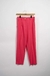 Pantalón corte clásico de lino fucsia en internet