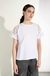 Remera Apliques Hombros Blanca