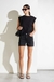 High Waist Short Denim Negro