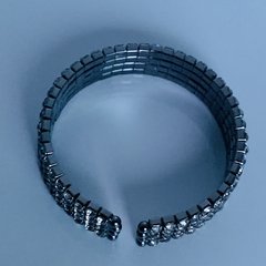 Bracelete ródio com strass - Fêmina Acessórios