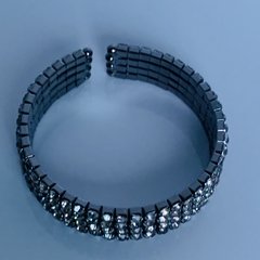 Bracelete ródio com strass - comprar online