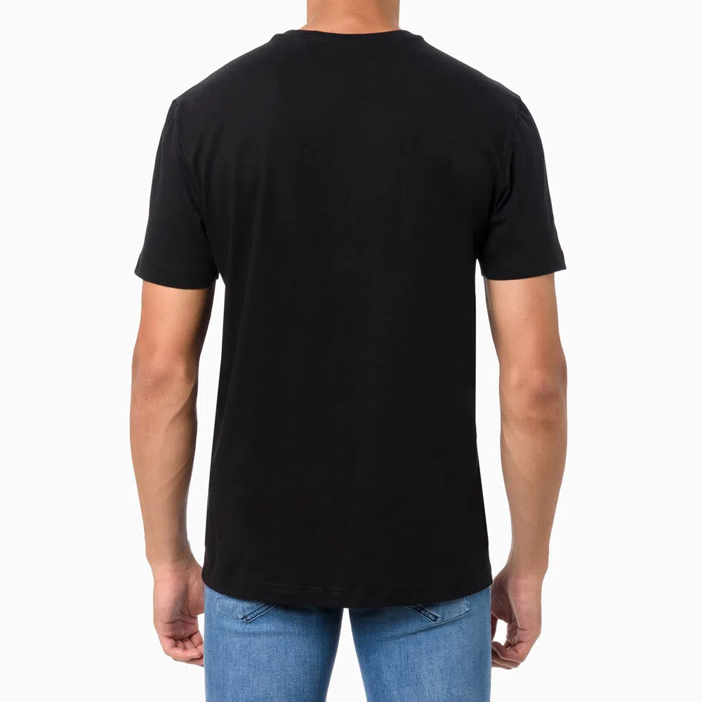Camiseta T- Shirt Slim Preta Masculino Flame - Calvin Klein – Ideal Vest  Rouparia