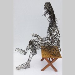 Amor solitário, escultura abstrata em metal - loja online