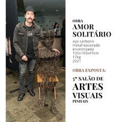 Amor solitário, escultura abstrata em metal - comprar online