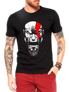 Camiseta Masculina God Of War Kratos Camisa Personagem