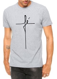 Imagem do Camiseta Masculina Fé Camisa Gospel Evangélica Religiosa