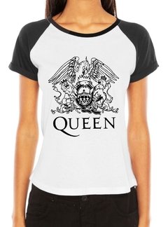 Camiseta Queen Bohemian Rhapsody Banda Rock Raglan Feminina