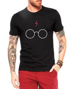 Camiseta Masculina Óculos Harry Potter Tumblr Manga Curta