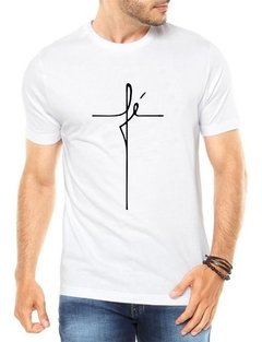 Camiseta Masculina Fé Camisa Gospel Blusa Cruz Escrito - Anuncio Clothing