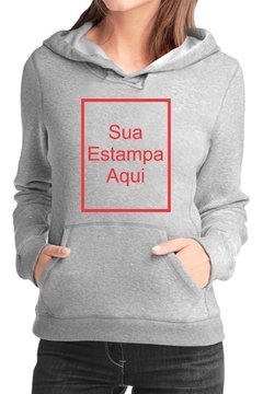 Casaco Moletom Feminino Personalizado Customizado Blusa - loja online