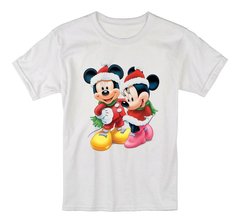 Camiseta Mickey Minnie Natal Infantil Meninos Meninas Camisa