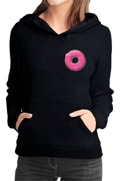 Blusa Moletom Donut Estampa Mini Casaco Feminino Adulto Logo