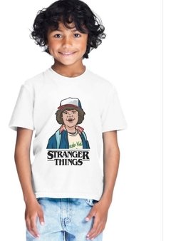 Camiseta Stranger Things Infantil Elenco Dustin Série