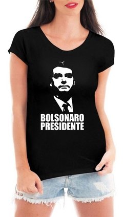 Camiseta Bolsonaro Presidente Mito Blusa Feminina