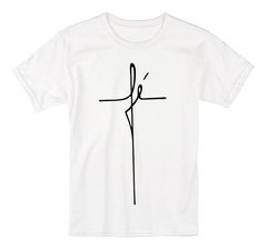 Camiseta Fé Camisa Infantil Gospel Cruz Escrito Evangélica