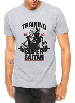 Camiseta Dragon Ball Z Super Sayajin Goku Academia Masculina - Anuncio Clothing