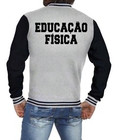 Jaqueta Educação Física Casaco Moletom College Blusa - comprar online
