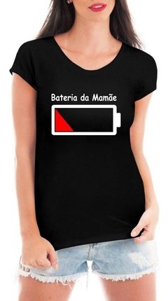 Camiseta Kit Família Carregando Bateria Blusa Gestante Body - comprar online