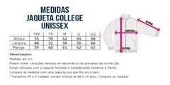 Jaqueta College Personalizada Customizada Moletom Casaco - comprar online