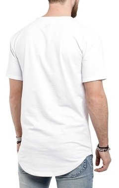 Camiseta Long Line Jesus Masculina Camisa Oversized Cruz - Anuncio Clothing