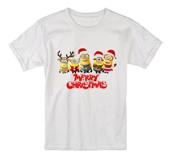 Camiseta Minions Natal Infantil Meninos Meninas Camisa Filme