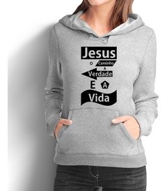 Moletom Jesus Feminino Moleton Gospel Casaco Blusa - Anuncio Clothing