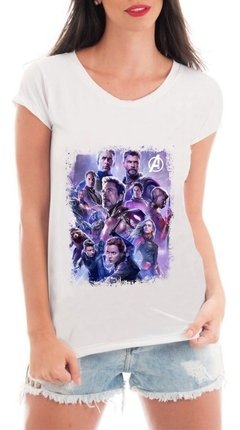 Camiseta Vingadores Ultimato Avengers Blusa Feminina Heróis
