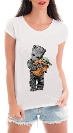Camiseta Star Wars Groot Baby Yoda Blusa Star Wars Guardiõe