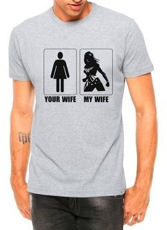 Imagem do Camiseta Masculina Your Wife My Wife Minha Esposa Camisa