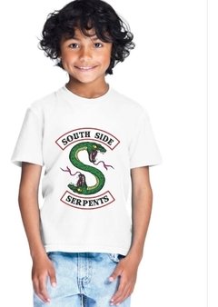Camiseta Riverdale Infantil Serpentes Do Sul Série Menino