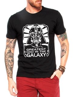 Camiseta Star Wars Darth Vader Camisa Masculina Preta Galaxy