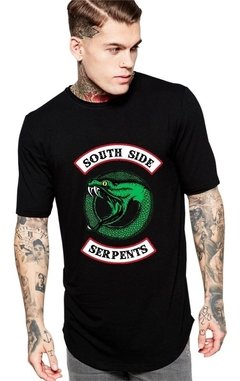 Camiseta Long Line Riverdale Serpentes Masculina Nova Logo