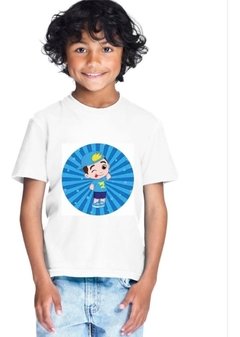 Camiseta Infantil Luccas Neto Manga Curta Menino Desenho