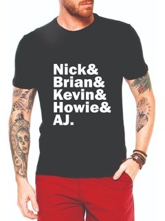 Camiseta Backstreet Boys Integrantes Dna Tour Masculina