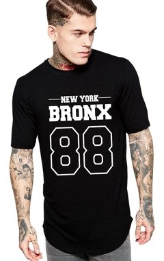 Camiseta Oversized Long Line New York Bronx 88 Tumblr Camisa