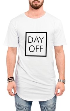 Camiseta Long Line Masculina Oversized Day Off Tumblr na internet