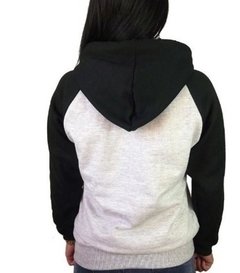 Moletom Com Capuz Feminino Liso Casaco Blusa De Frio Raglan - comprar online