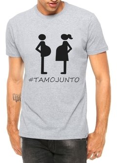 Imagem do Camiseta #tamojunto/tamu Papai Camisa Grávidos Gestante