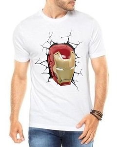 Camiseta Homem De Ferro Masculina Iron Man Vingadores Herói