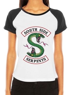 Camiseta Riverdale Serpentes Blusa Feminina Raglan Série