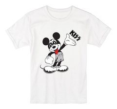 Camiseta Masculina Mickey Kiss Hand Rock Camisa Blusa
