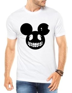 Camiseta Masculina Mickey Caveira Blusa Camisa Manga Curta - Anuncio Clothing