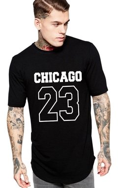 Camiseta Oversized Long Line Chicago 23 Tumblr Camisa Adulta