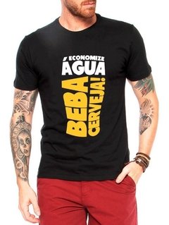 Camiseta Frases Engraçadas Beba Cerveja Carnaval Masculina