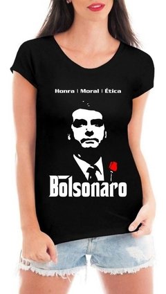 Camiseta Bolsonaro Presidente Mito Blusa Honra Feminina