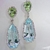 Aretes verde azul